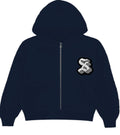 SILENZA™ SPEAK LOUDER BLUE ZIP-HOODIE
