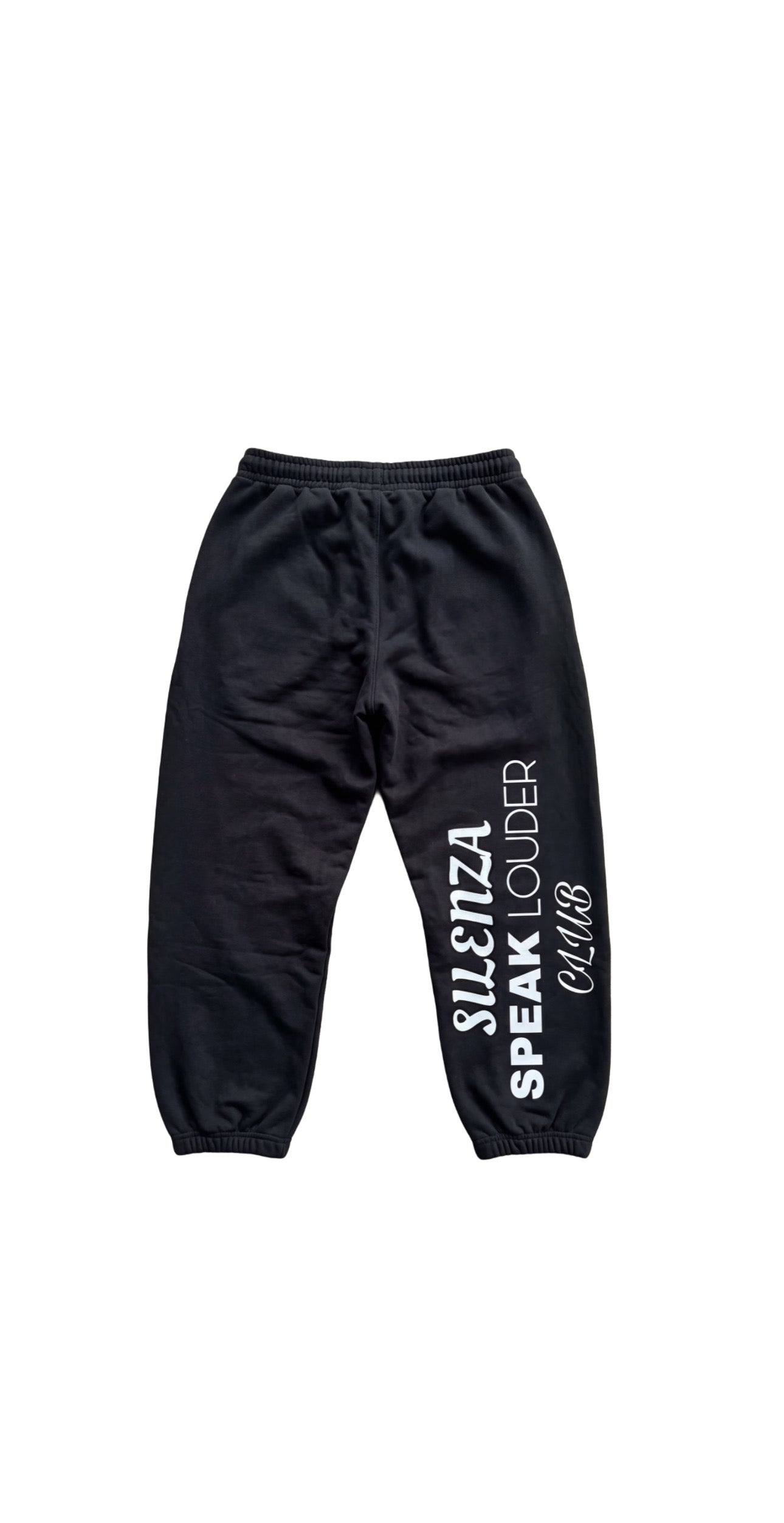 SILENZA™ Speak Louder Black Joggers