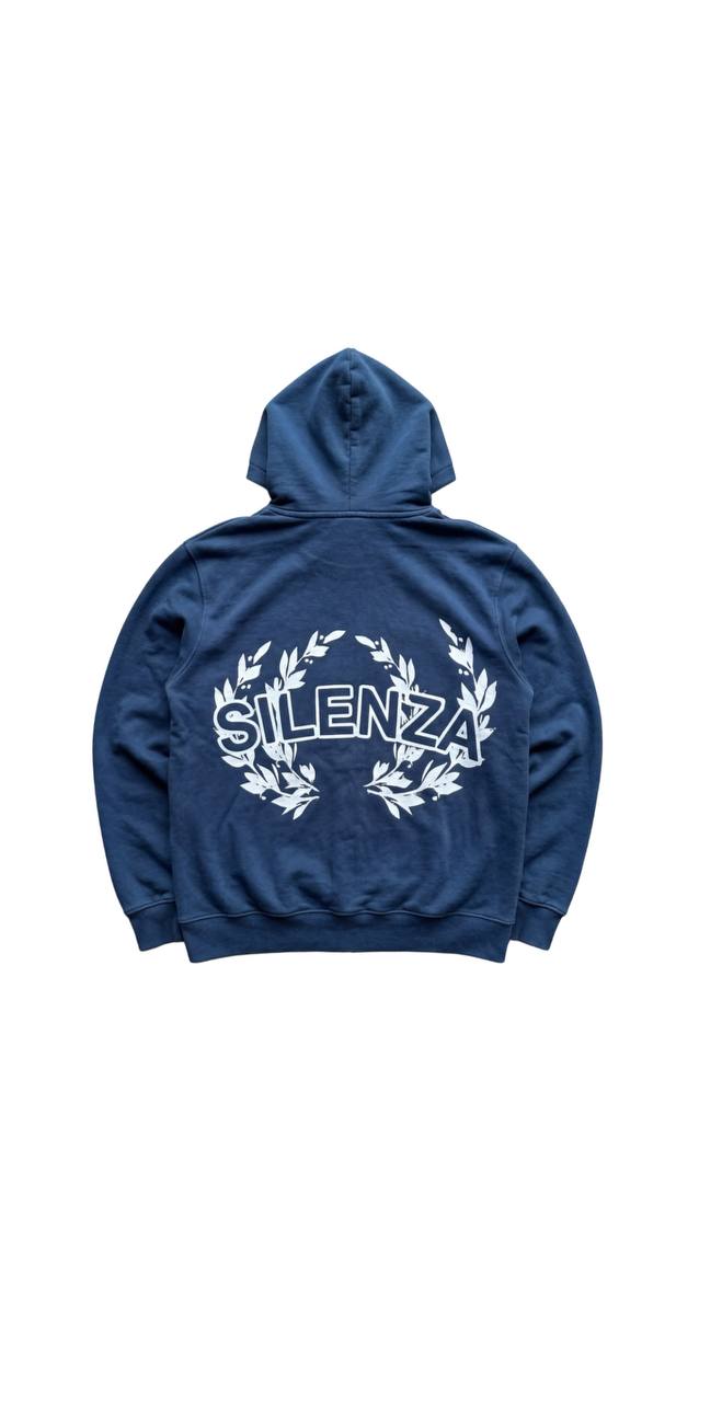 SILENZA™ SPEAK LOUDER BLUE ZIP-HOODIE